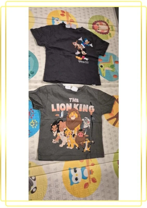 Lot de 2 Tee-shirt disney
